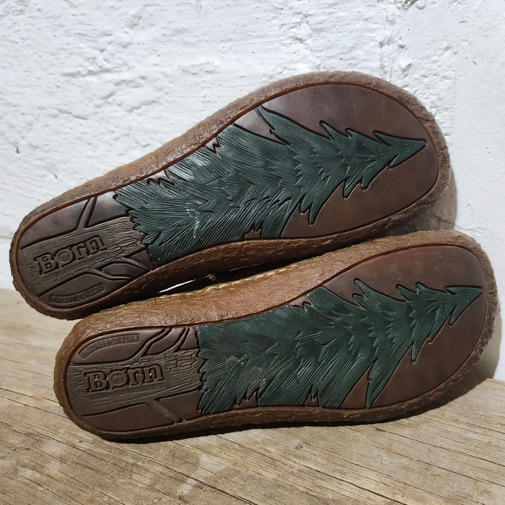 Born Sequoia Leather Lace Up Oxfords Shoes Womens 7 EU 38 Handcrafted Gorpcore